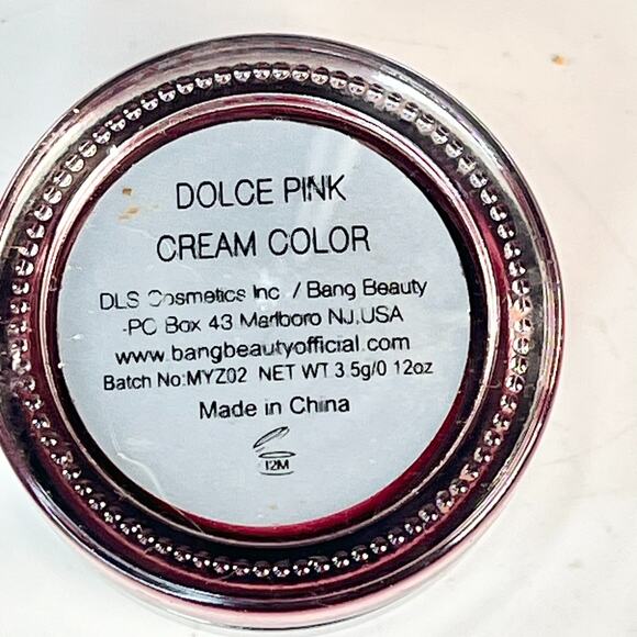 Bang Beauty Cream Color Lip Dolce Pink Balm Pigmentation Full Size .12 fl oz New - Picture 4 of 5